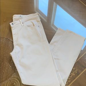 AG tapered cream colored jeans/pants